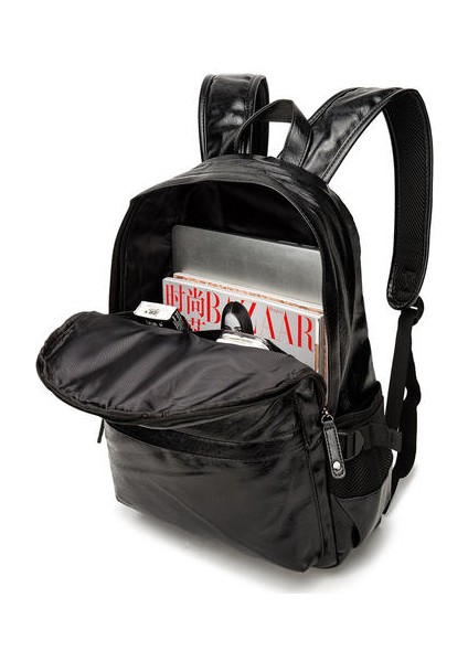 Pu Erkekler Sırt Öğrenci Schoolbag Bilgisayar Erkek Gizli Sırt 'nın Koreli Versiyonu Çantası (Yurt Dışından)