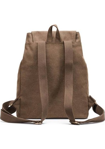 Vintage Tuval Seyahat Sırt Öğrenci Gündelik Okul Sırt Kova Çantası (Yurt Dışından) modelleri