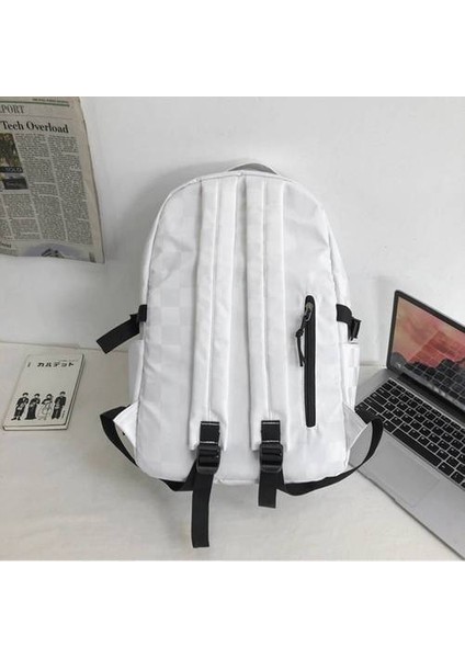 Koreli Dama Tahtası Sırt Erkek ve Kadın Üniversite Öğrencileri Için Dokulu Sırt Ortaokul Öğrencileri ve Lise Öğrencileri Çantası (Yurt Dışından) fiyatları