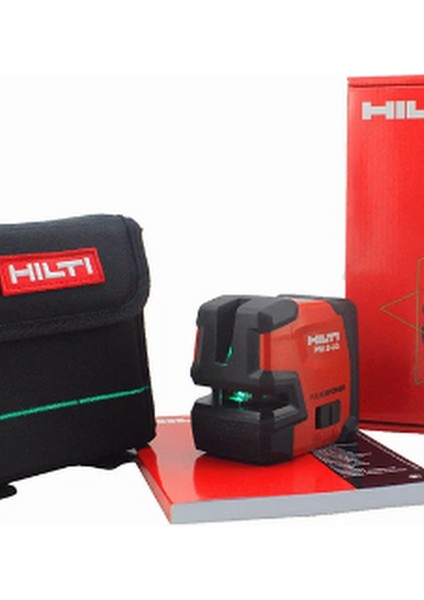 HiltiÇizgisel Lazer Pm 2-Lg ( Yeşil Çizgi ) + Duvar Askısı (Mıknatıslı) Pma 90