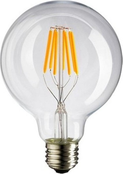 CT-4354 6W/3200K Edison G95 Glop Uzun Flament LED Ampul (GÜNIŞIĞI-6ADET) Cata
