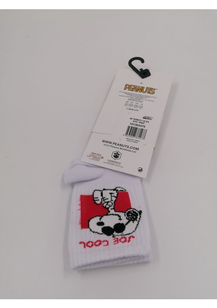 Peanuts Beyaz Renk Çorap