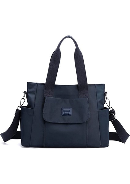 Laıbmfc Tuval Tote Crossbody Çanta - Mavi (Yurt Dışından)