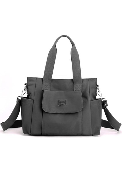 Laıbmfc Tuval Tote Crossbody Çanta - Gri (Yurt Dışından)