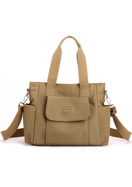 Laıbmfc Tuval Tote Crossbody Çanta - Haki (Yurt Dışından)