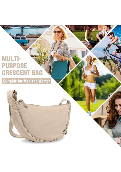 Laıbmfc Naylon Crossbody Sling Çantası - Bej (Yurt Dışından)