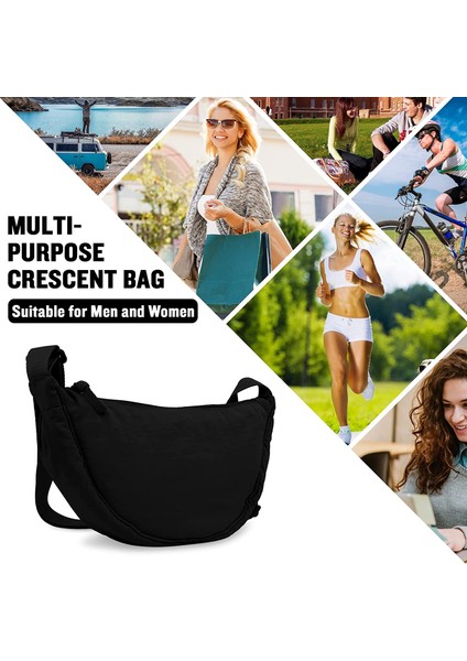 Laıbmfc Naylon Crossbody Sling Çantası - Siyah (Yurt Dışından)