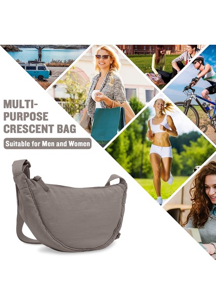Laıbmfc Naylon Crossbody Sling Çantası - Gri (Yurt Dışından)