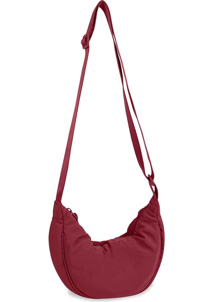 Laıbmfc Naylon Crossbody Sling Çantası - Şarap Kırmızısı (Yurt Dışından)