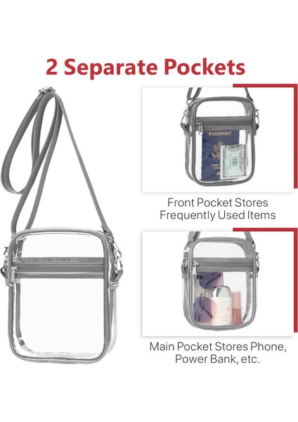Laıbmfc Clear Bag Stadyumu Onaylı - Gri (Yurt Dışından)
