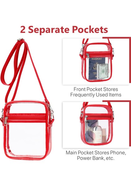 Laıbmfc Clear Bag Stadyumu Onaylı - Kırmızı (Yurt Dışından)