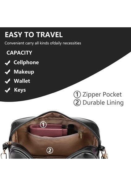 Laıbmfc Püskül Crossbody Omuz Çantası - Siyah (Yurt Dışından)