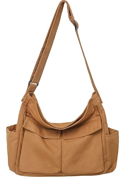 Laıbmfc Tuval Crossbody Çantası - Kahverengi (Yurt Dışından)