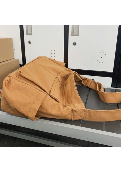 Laıbmfc Tuval Crossbody Çantası - Kahverengi (Yurt Dışından)