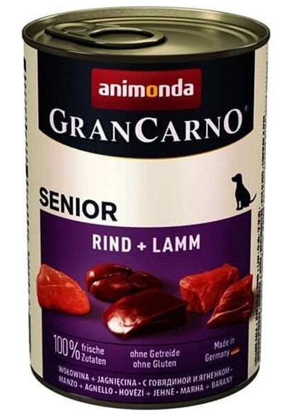 Gran Carno Senior Kuzu Etli Yaşlı Köpek Konservesi 400 gr - Farmapets