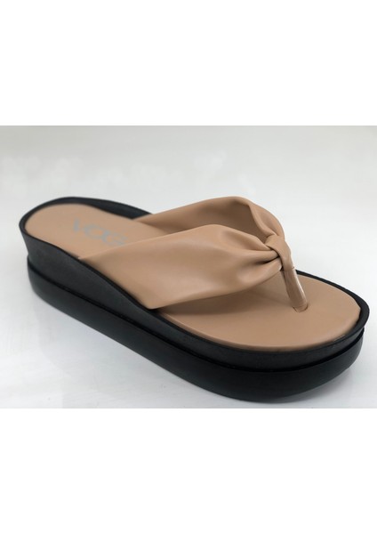 258300 Dolgu Topuk Comfort Casual Parmak Arası Terlik
