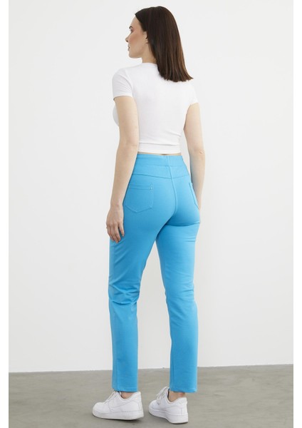 Cepli Düz Paça Eşofman Altı - Turkuaz fırsatları
