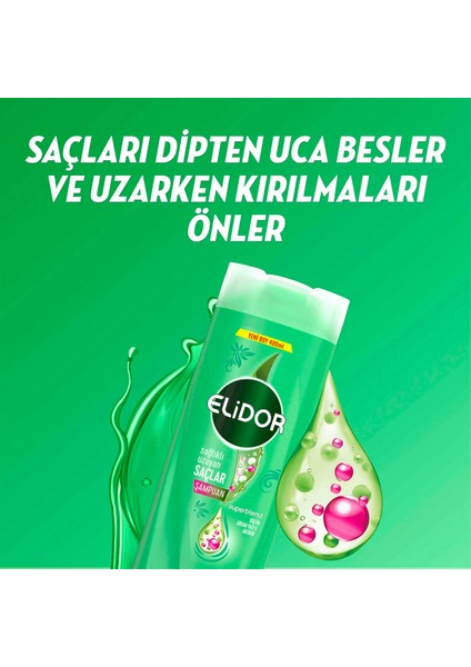 Superblend Saç Bakım Şampuanı Sağlıklı Uzayan Saçlar Biotin Argan Yağı Arjinin 400 ml x3