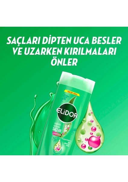 Superblend Saç Bakım Şampuanı Sağlıklı Uzayan Saçlar 400 ml X2 + Serum Bakım Kremi 350 ml