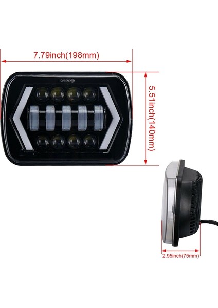 Offroad Sis Lambası Beyaz, Amber Sinyal 60W 12-60V Adet/ LASS300