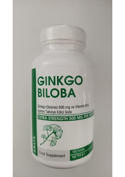 Ginkgo Biloba 500 Mg B12 180 Tablet 8681715732794