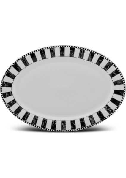 Damalı Büyük Kayık Tabak 35 cm fiyatları