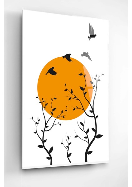 Dallar ve Güneş 2 Cam Tablo, Dekoratif Cam Tablo, Modern Cam Tablo fırsatları