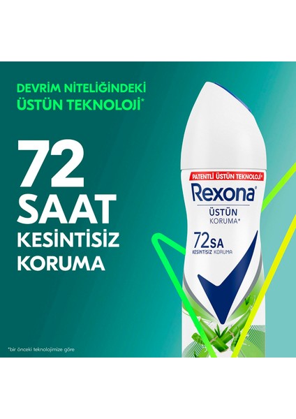Kadın Sprey Deodorant Bambu & Aloe Vera 72 Saat Kesintisiz Üstün KORUMA 150 ml X3