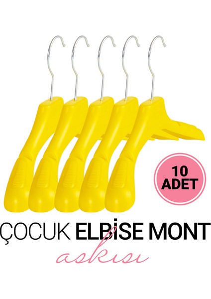 Plastik 30 cm Çocuk Askısı Çocuk Elbise Askısı Çocuk Kıyafet Askısı