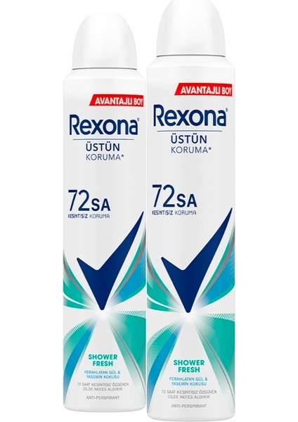 Kadın Sprey Deodorant Shower Fresh 72 Saat Kesintisiz Üstün Koruma 200 ml X2 fiyatları