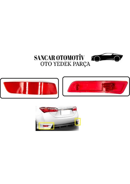 Tampon Reflektörü Corolla 2013-2018 Arka Sağ