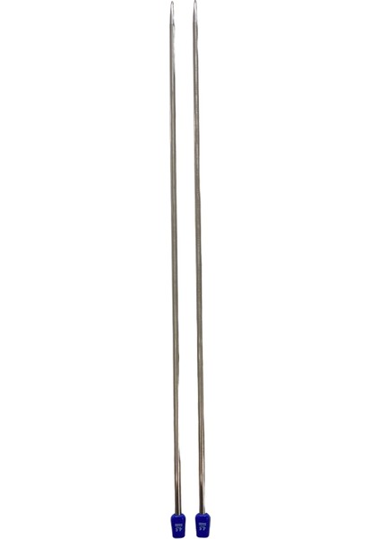 Titanyum Paslanmaz Parlak Uzun Şiş 5 mm 35 cm (Çift)