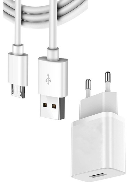 Tüm Android Telefonlara Uyumlu Micro USB 15WATT Hızlı Şarj Aleti Cihazı Data Veri Aktarım Kablo 3.1AMPER Şarz Kablosu ve Adaptör