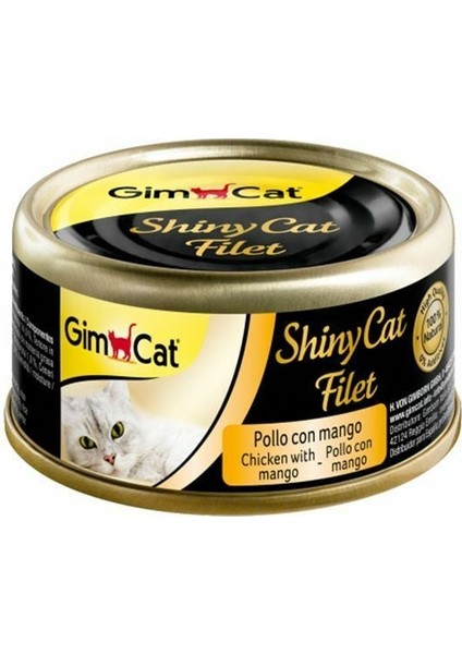 Shinycat Kıyılmış Fileto Öğünlük Kedi Konservesi Tavuklu ve Mangolu 70 gr - Farmapets