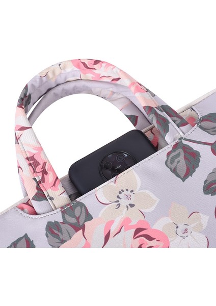 H40-B01 Beyaz Gül Desenli Laptop Çantası , Boyut: 13 Inç (Yurt Dışından) fiyatları