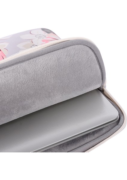 H40-B01 Beyaz Gül Desenli Laptop Çantası , Boyut: 13 Inç (Yurt Dışından) modelleri