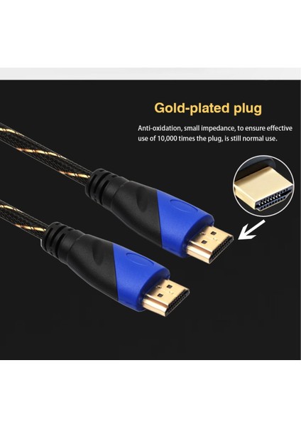 0411 1.8m HDMI 1.4 Sürüm Erkek - Erkek Video Kablosu (Yurt Dışından) fiyatları