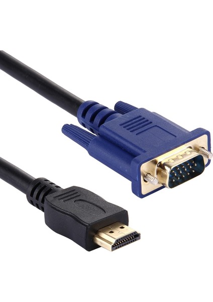 1.8m HDMI Erkek - VGA Erkek 15PIN Video Kablosu (Yurt Dışından)