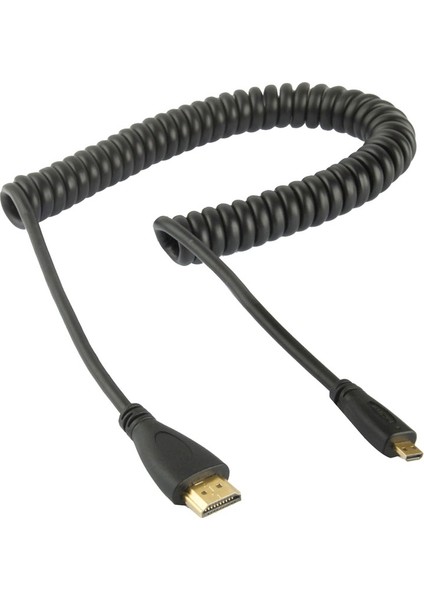 60CM-2M Mikro HDMI Erkek-Hdmı Erkek Sarmal Kablo (Yurt Dışından)