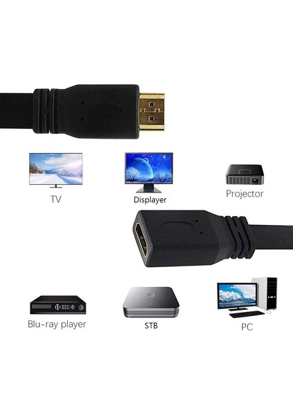 30CM HDMI Erkek - Kadın Konnektörü Adaptör Kablosu (Yurt Dışından) modelleri