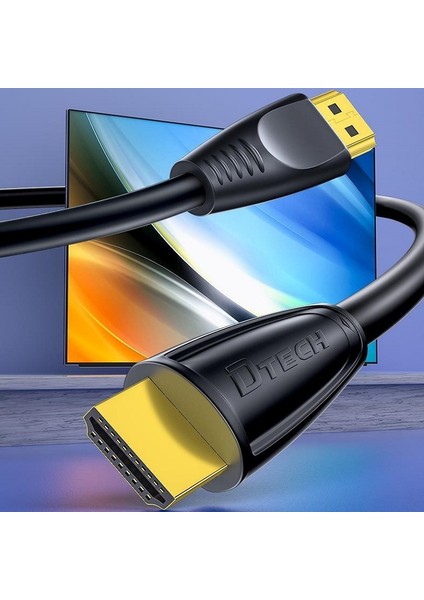 HDMI Hd 4K 60Hz Bilgisayar Tv Bağlantı Kablosu, Uzunluk: 0.75M (Yurt Dışından)