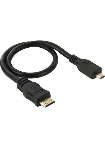 30CM Mini HDMI Erkek - Mikro HDMI Erkek Adaptör Kablosu (Yurt Dışından)