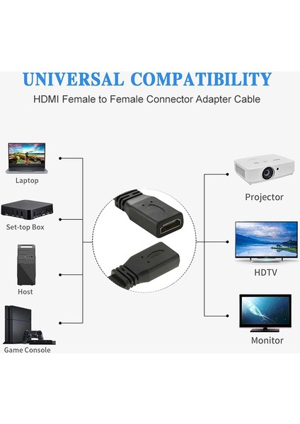 30CM HDMI Dişi Ila Dişi Konektör Adaptör Kablosu (Yurt Dışından)