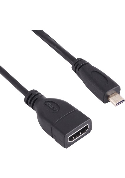 17CM Mikro HDMI Erkek - HDMI Kadın Adaptör Kablosu (Yurt Dışından)