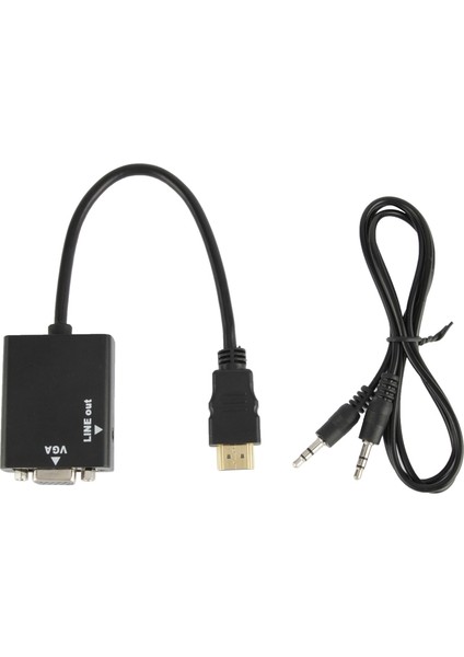 26CM HDMI - VGA + Ses Çıktı Video Dönüştürme Kablosu (Yurt Dışından)