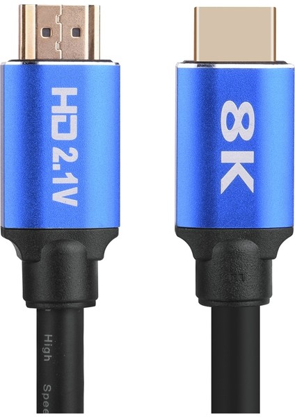 8k2.1 Tv Bilgisayar Projeksiyonu Set Üstü Kutu HDMI Kablosu, Kablo Uzunluğu: 1m (Yurt Dışından)