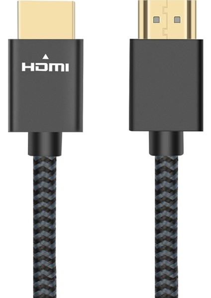 Yuekeda Altın Kaplama Baş HDMI 2.0 Erkek-Erkek Naylon Örgülü Kablo (Yurt Dışından)