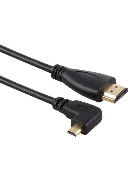 50CM HDMI Erkek-Mikro HDMI Erkek Sağ Açılı Kablo (Yurt Dışından)