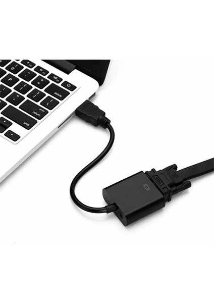 20CM HDMI 19 Pin Erkek - VGA Kadın Kablo Adaptörü (Yurt Dışından) fırsatları