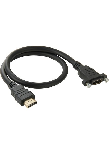 50CM HDMI 19 Pin Erkek - HDMI 19 Pın Kadın Kablolu (Yurt Dışından)
